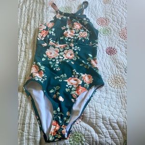 NWOT Cupshe Floral High neck One Piece